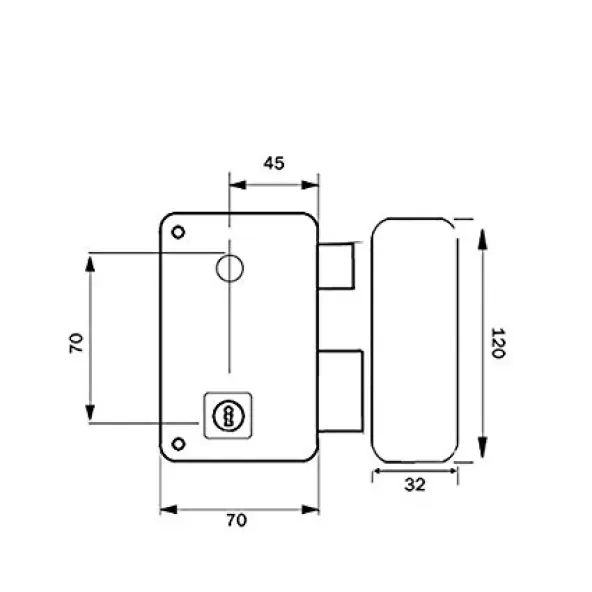 Serrure Verticale BRICARD Serie 450