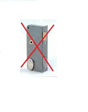 Serrure extra plate JPM axe 40mm