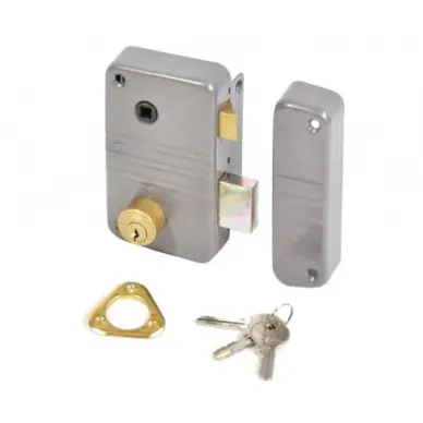 SERRURE CITY APPLIQUE VERTICAL FOUILLOT + 3 CLES