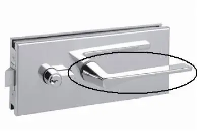 BEQUILLE DOUBLE CHROME POUR SERRURE 8414