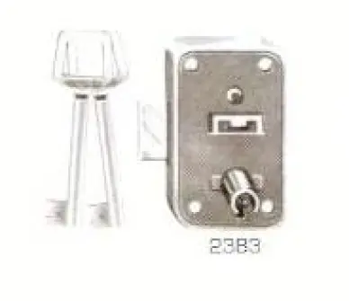 Serrure de boites aux lettres gorges VE 50/30mm - AXE 15mm - 2 CLES