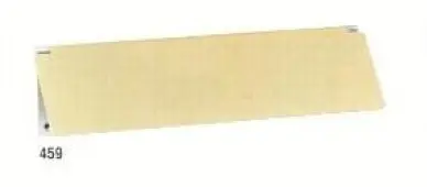 ENTREE DE BOITE AUX LETTRES EN APPLIQUE 270/70mm - RIVALUM - COULEUR ARGENT