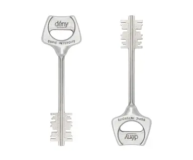 CLE DENY INOX double panneton