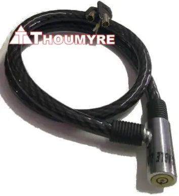 CABLE ANTIVOL DIAMETRE 15mm LONGEUR 1000mm