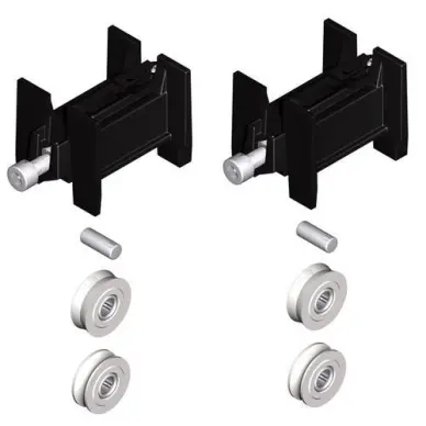 chariots pour baie coulissante adaptable pour vantail 110 kg