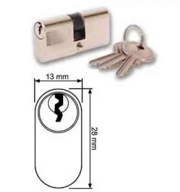 Cylindre ovale CISA pour serrure portail