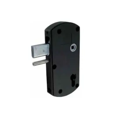 SERRURE PORTAIL / PORTILLON - PENE LEVANT - AXE60 EA70MM - NOIR 9005