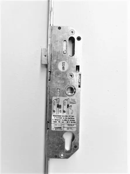 serrure gu ref G-24402-35-L-OF 2 galets ajustable haut+bas