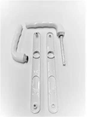 Ensemble Étroit pour Porte-Fenêtre en Aluminium Blanc