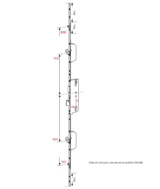 serrure GU FERCO 55/92 porte K-line-SHR 6-35481 GR04 - 2