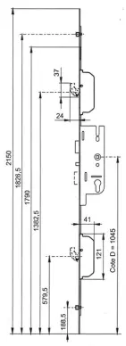 Serrure GU FERCOMATIC AE70 6-33182-01-01