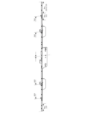 Serrure GU 35/92 fercomatic SH/R 6-32299-AQ-0-01