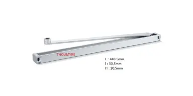 Bras à coulisse TS 5000 / 3000 GEZE réglable en hauteur argent - 2