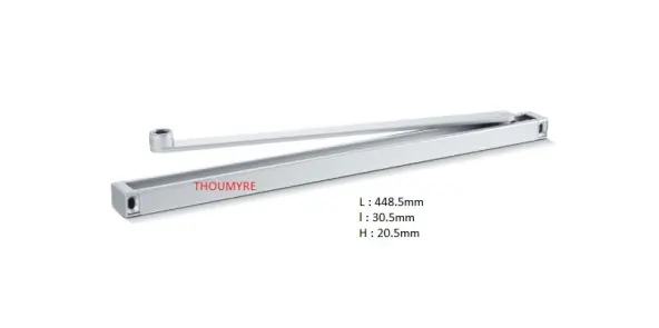 Bras à coulisse TS 5000 / 3000 GEZE réglable en hauteur argent