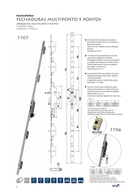 serrure GNS 7707 -MADE IN PORTUGAL