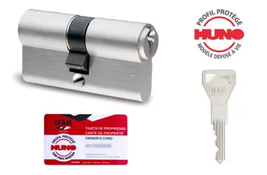 Cylindre HUNO de sécurité THOUMYRE- 4 clés - 2