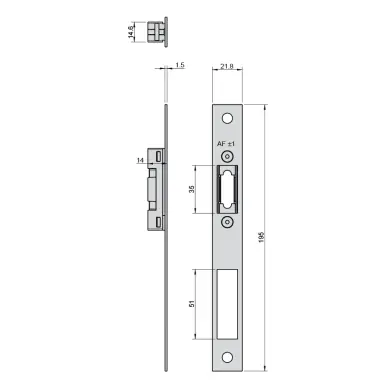 Serrure magnétique SERIE 528.85 - 2