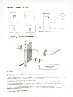 Serrure automatique MARC 825 Axe 50/70 URGENCE