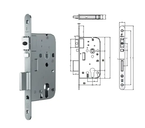 Serrure automatique MARC 825 Axe 50/70 URGENCE