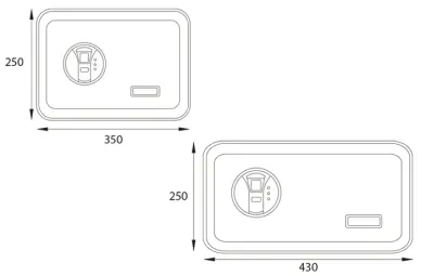 coffre fort a combinaison électronique a code safestone 350-430 Bleu blanc