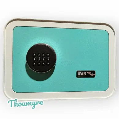 coffre fort a combinaison électronique a code safestone 350-430 Bleu blanc - 2