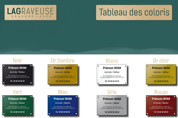 Plaques professionnels