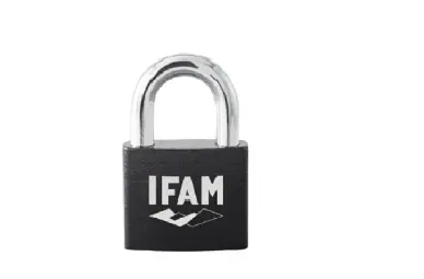 Cadenas IFAM noir Steelus-2 cles