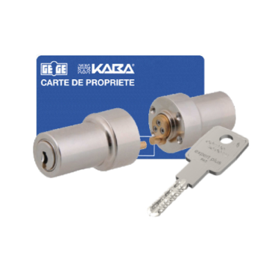 Jeu de cylindres LAPERCHE  pour serrure bandeau-4 cles securisées