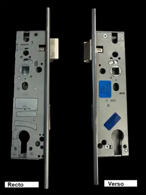 Serrure 1 point encastrée SCHUCO 279496 35/92 Têtière 24 mm