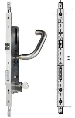Serrure encastrée multipoints CVL série 3i2 entraxe 92 mm