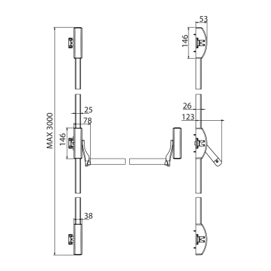Antipanique Escape 10 MR ASSA ABLOY