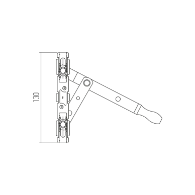 Serrure pour fenêtre 9212 MR ASSA ABLOY - 2