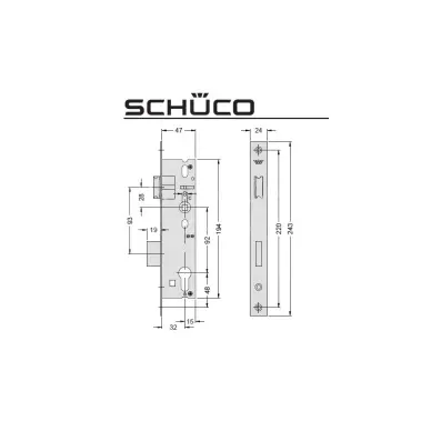 Serrure 1 point SCHUCO 211815