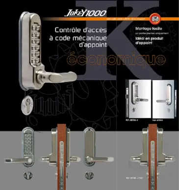 Serrure mécanique à code LOKOD JOKEY 1000 28106-J