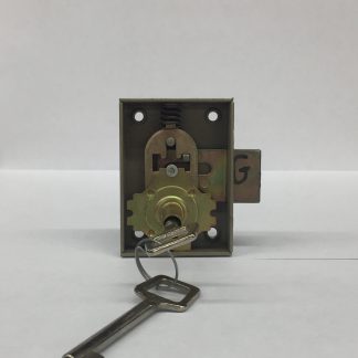 SERRURE DE MEUBLE EN APPLIQUE AXE 27,5 - 2 CLE