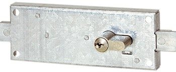 SERRURE EN APPLIQUE AVEC 2 PENES LAT EN 160x60 POUR PROFIL EUROPEEN