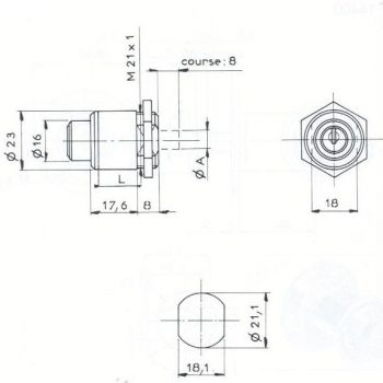 POUS.RD.RONIS 1342 D23mm-2C 