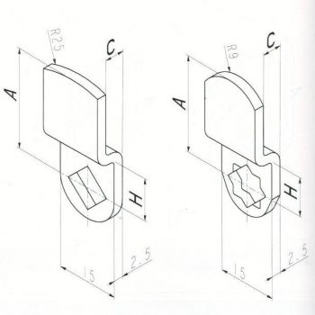 CAME COUDEE DEC.13.5 mm