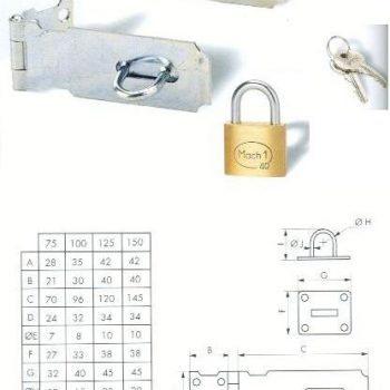 FERME PORTE CADENAS GALVA 140