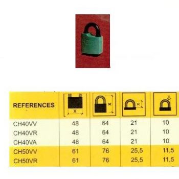 CADENAS INTEMPERIE ETANCHE - 2 CLES