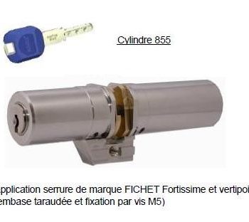 CYLINDRE MONOBLOC KABA POUR FICHET VERTIPOINT ET FORTISSIME