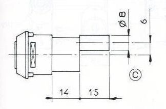 SERRURE A ENTRAINEMENT L41/D19 - 2 CLES