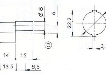 SERRURE A ENTRAINEMENT L41/D19 - 2 CLES