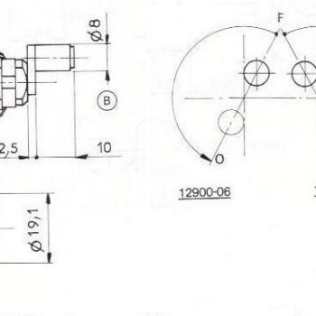 SERRURE A ROULEAU L15mm - 2 CLES
