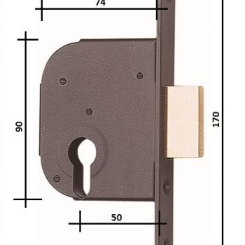 VERROU A LARDER A50 CYLINDRE EUROP