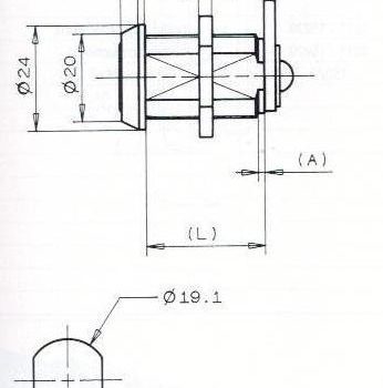 SERRURE BATTEUSE - 2 CLES