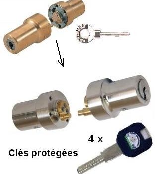 JEU DE CYLINDRE ADAPTABLE LAPERCHE ROLS