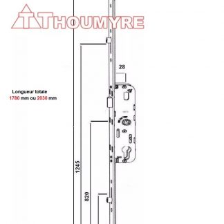 cremone Serrure G-24402 28-L-0F 28-70 GU ferco