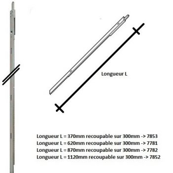 PROLONGATEUR RALLONGE FERCO GU POUR SERIE 5.28 - 6.35 - 5.25