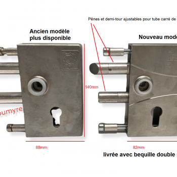 Serrure portail JDC JACOT DES COMBES